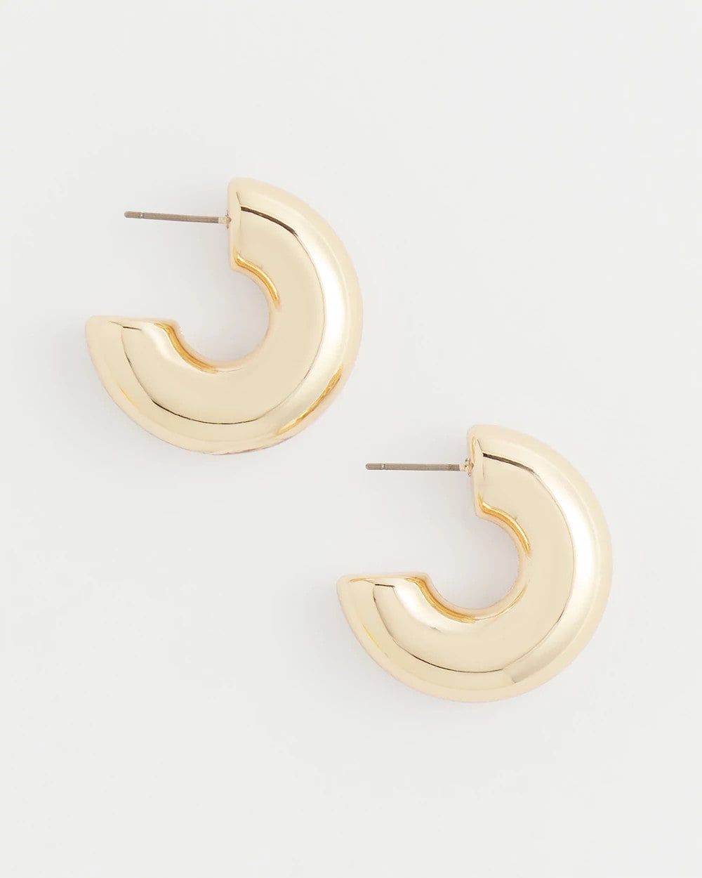 Gold Puff Hoop Earrings Gold - Chico's