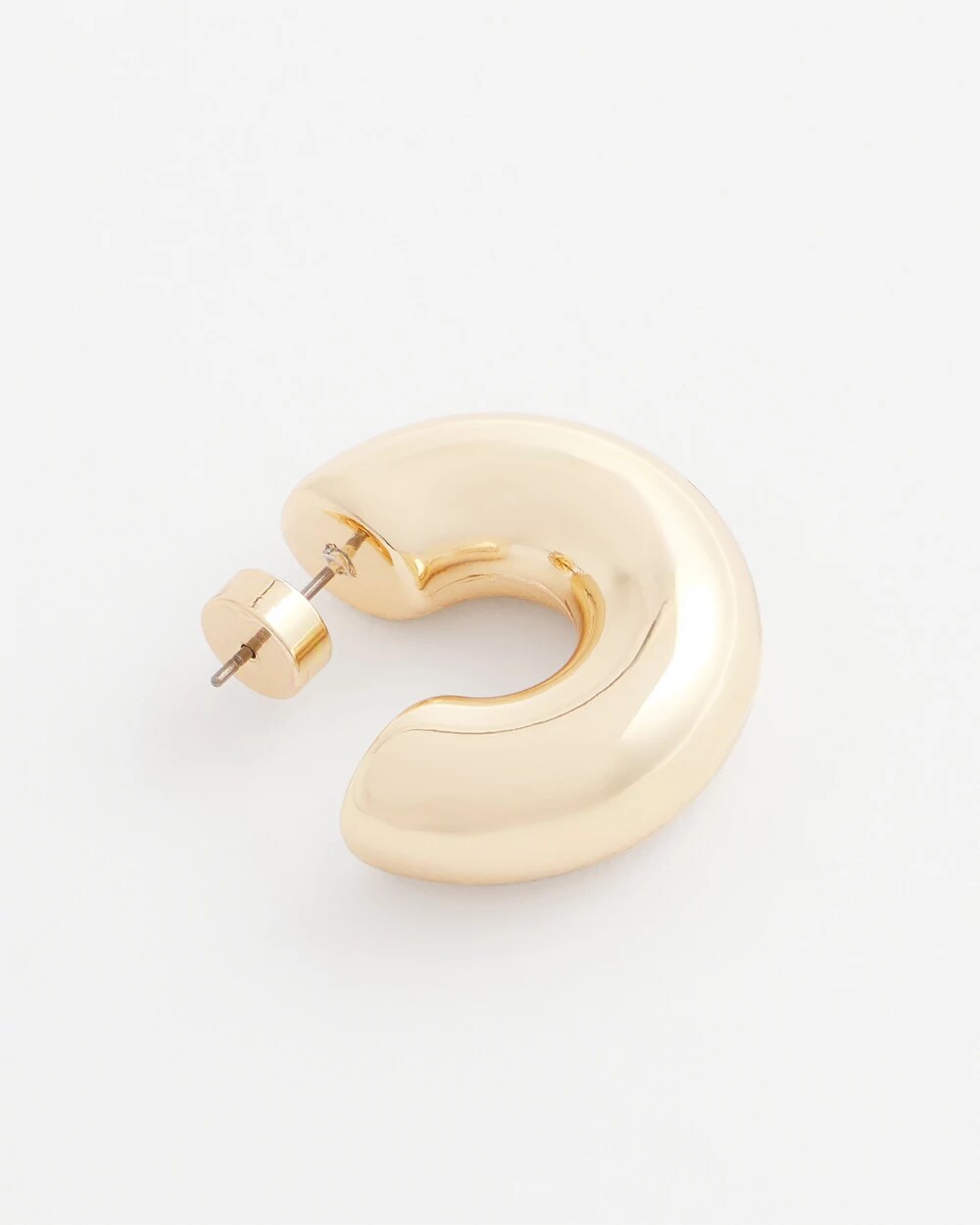 Gold Puff Hoop Earrings Gold - Chico's