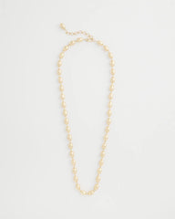 Gold Bead Long Single Strand Necklace Gold - Chico's