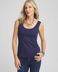 Microfiber Tank Passport Blue - Chico's