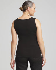 Contour Cotton™ Square Neck Tank Black - Chico's