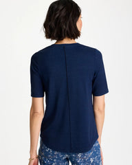 Cotton Slub V-Neck Tee Riviera Authentic - Chico's