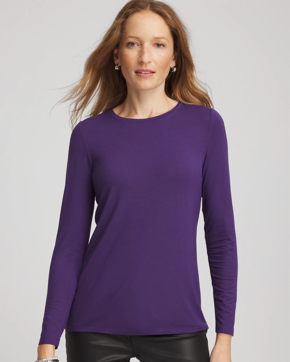Touch of Cool™ Layering Tee Purple Elixir - Chico's