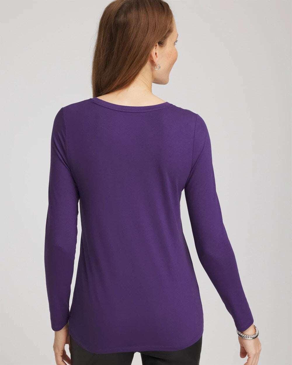 Touch of Cool™ Layering Tee Purple Elixir - Chico's