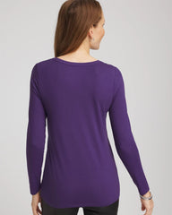 Touch of Cool™ Layering Tee Purple Elixir - Chico's