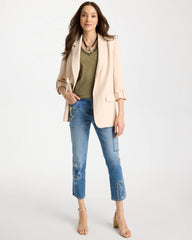 Cotton Slub V-Neck Tee Lichen - Chico's