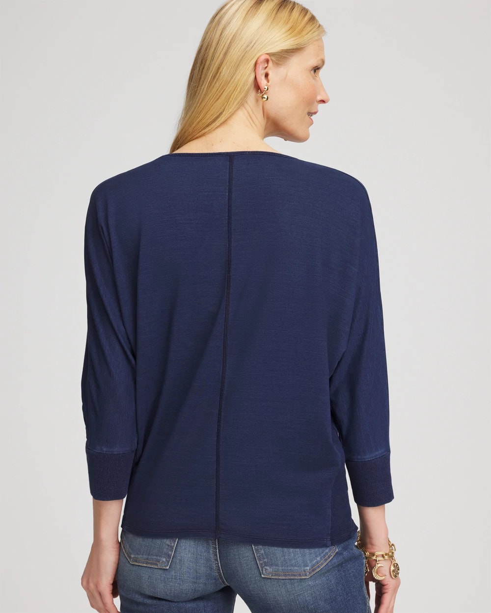 Dolman Denim Tee Riviera Authentic - Chico's
