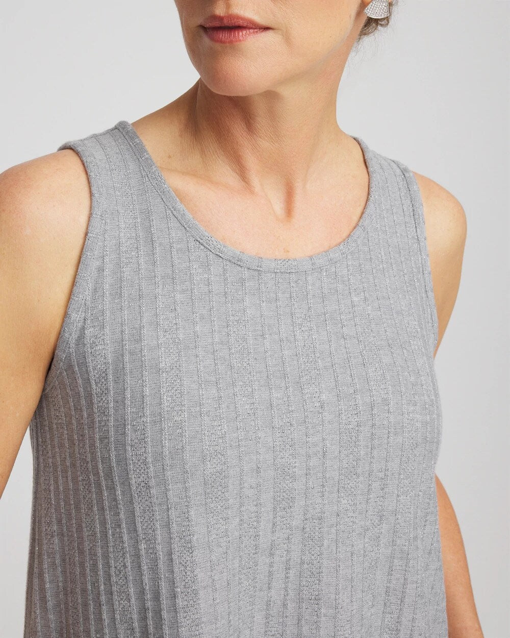 Cozy Tank Fog Heather Gray - Chico's
