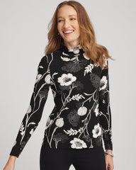 Touch of Cool™ Mockneck Layering Tee Black - Chico's