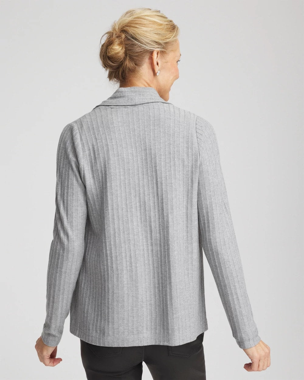 Cozy Cardigan Fog Heather Gray - Chico's