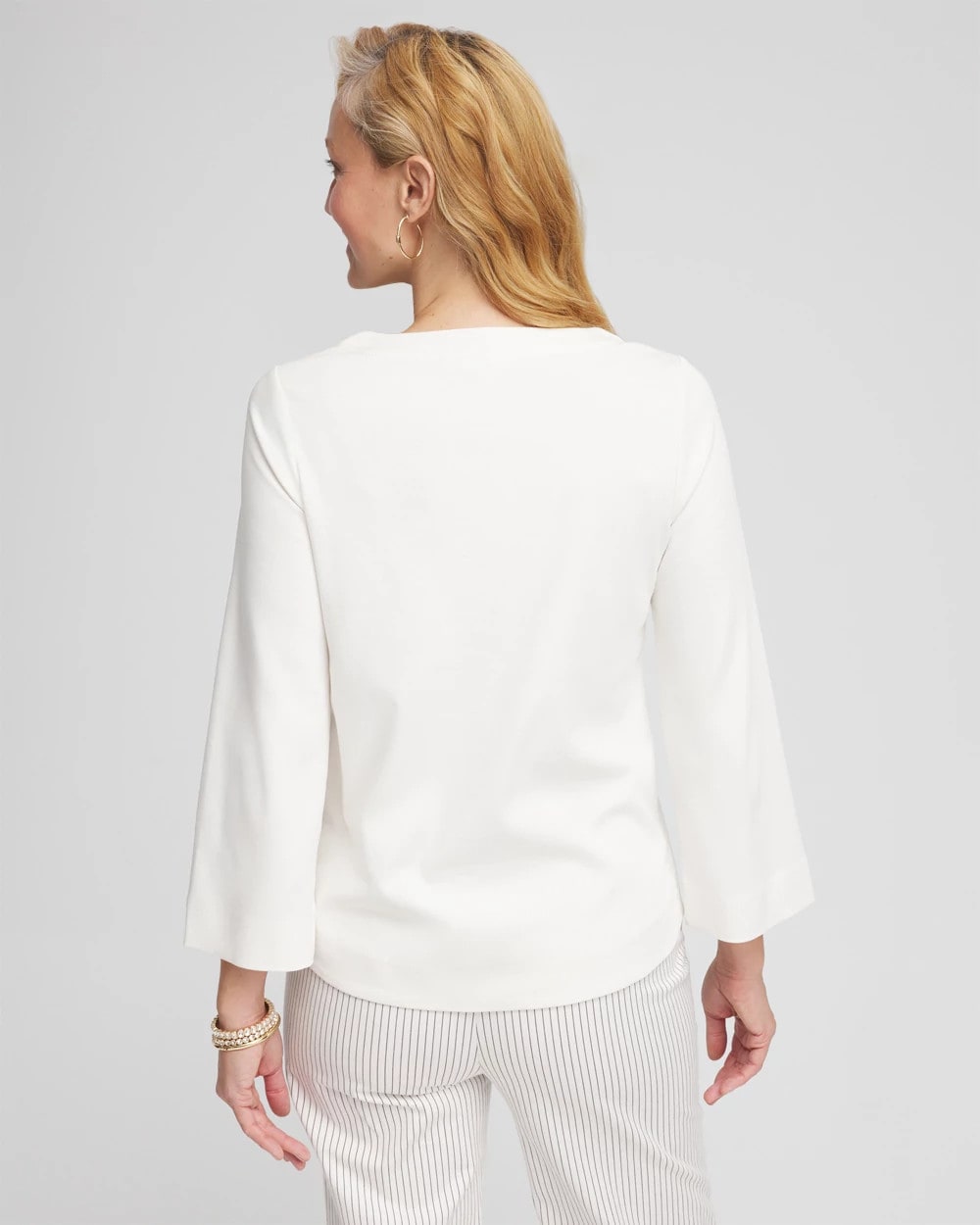 Soutache Stitch Top Ecru - Chico's
