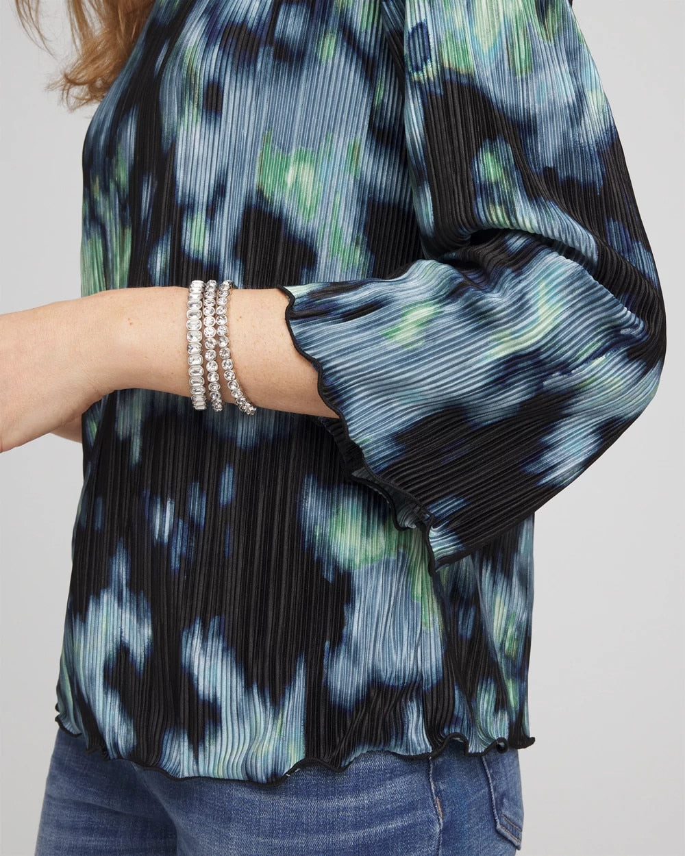 Bodre Flare Sleeve Top Black - Chico's