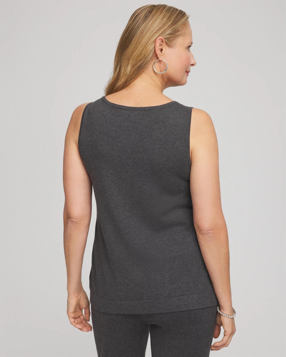Travelers™ Rhinestone Tank Graphite Gray - Chico's