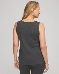 Travelers™ Rhinestone Tank Graphite Gray - Chico's