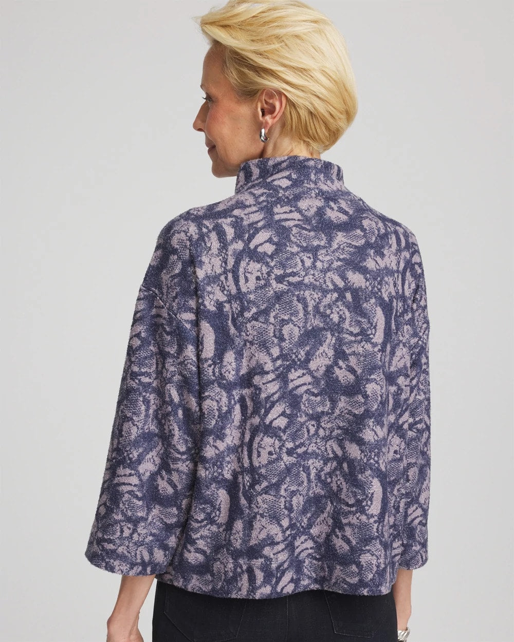 Animal Cozy Turtleneck Indigo Sky - Chico's