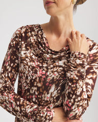Touch of Cool™ Cowlneck Tee Cacao - Chico's