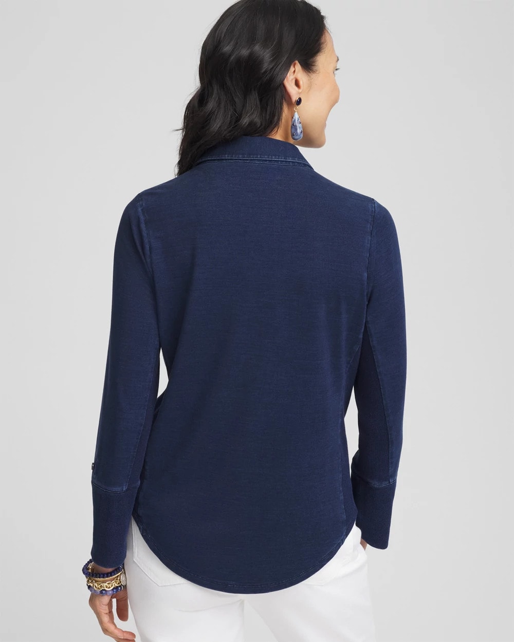Collared Henley Top Riviera Authentic - Chico's