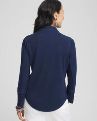Collared Henley Top Riviera Authentic - Chico's