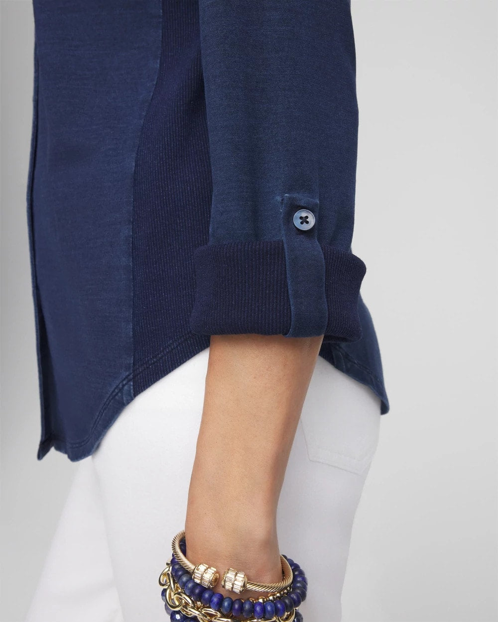 Collared Henley Top Riviera Authentic - Chico's