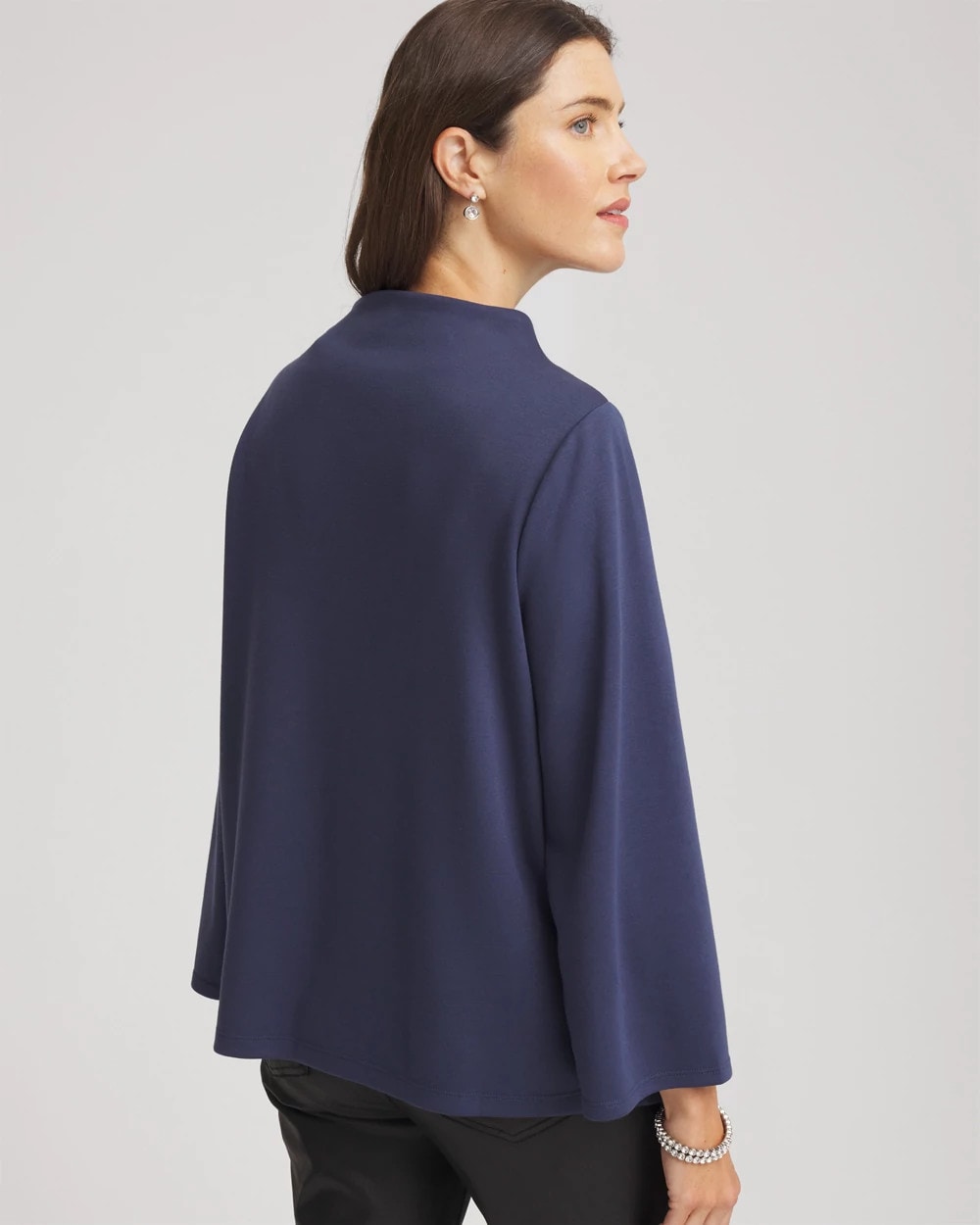 Embellished Structured Top Indigo Sky - Chico's
