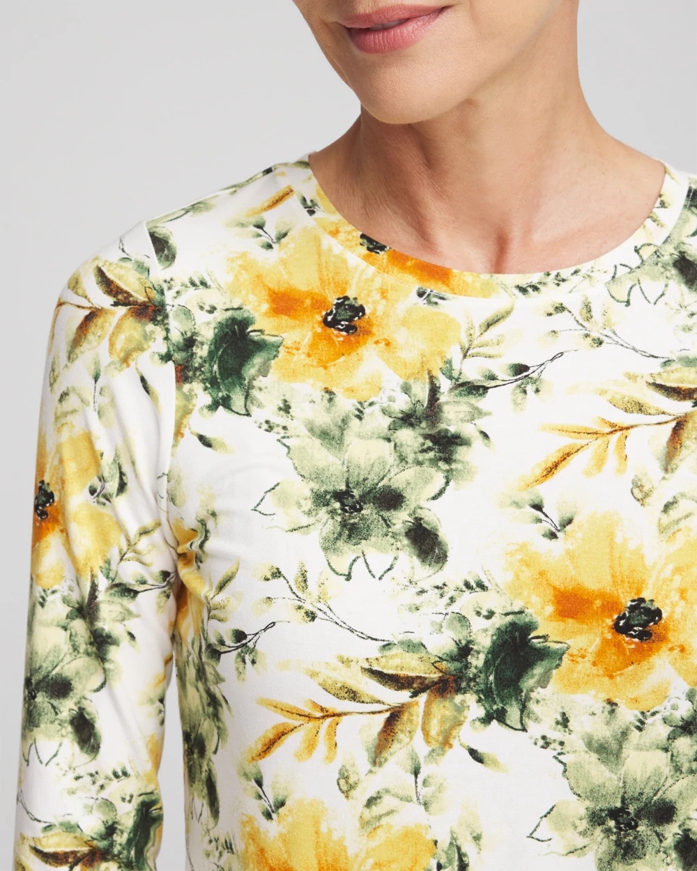 Garden Touch of Cool™ Layering Tee Ecru - Chico's