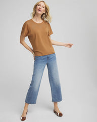 Studded Tapered Dolman Top Burnt Sienna - Chico's