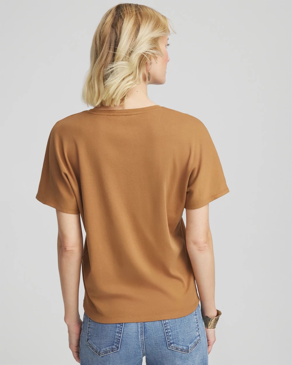 Studded Tapered Dolman Top Burnt Sienna - Chico's