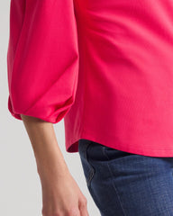 Cotton Tuck Sleeve Tee Dried Roses - Chico's