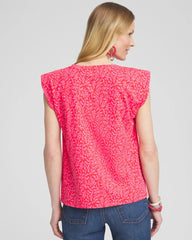 Island Tuck Sleeve Tee Watermelon Punch - Chico's