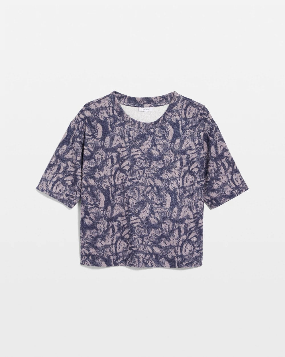 Animal Cozy Crewneck Tee Indigo Sky - Chico's