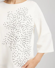 Soutache Embroidered Wildflower Top Ecru - Chico's