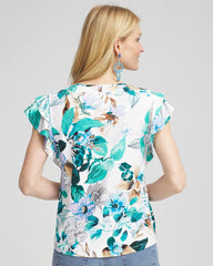 Touch of Cool™ Flutter Sleeve Tee Alabaster - Chico's