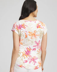 Touch of Cool™ Tropical Floral Dolman Tee Alabaster - Chico's