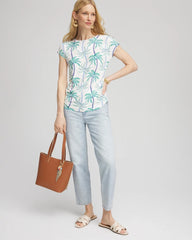 Cap Sleeve Dolman Tee Alabaster - Chico's