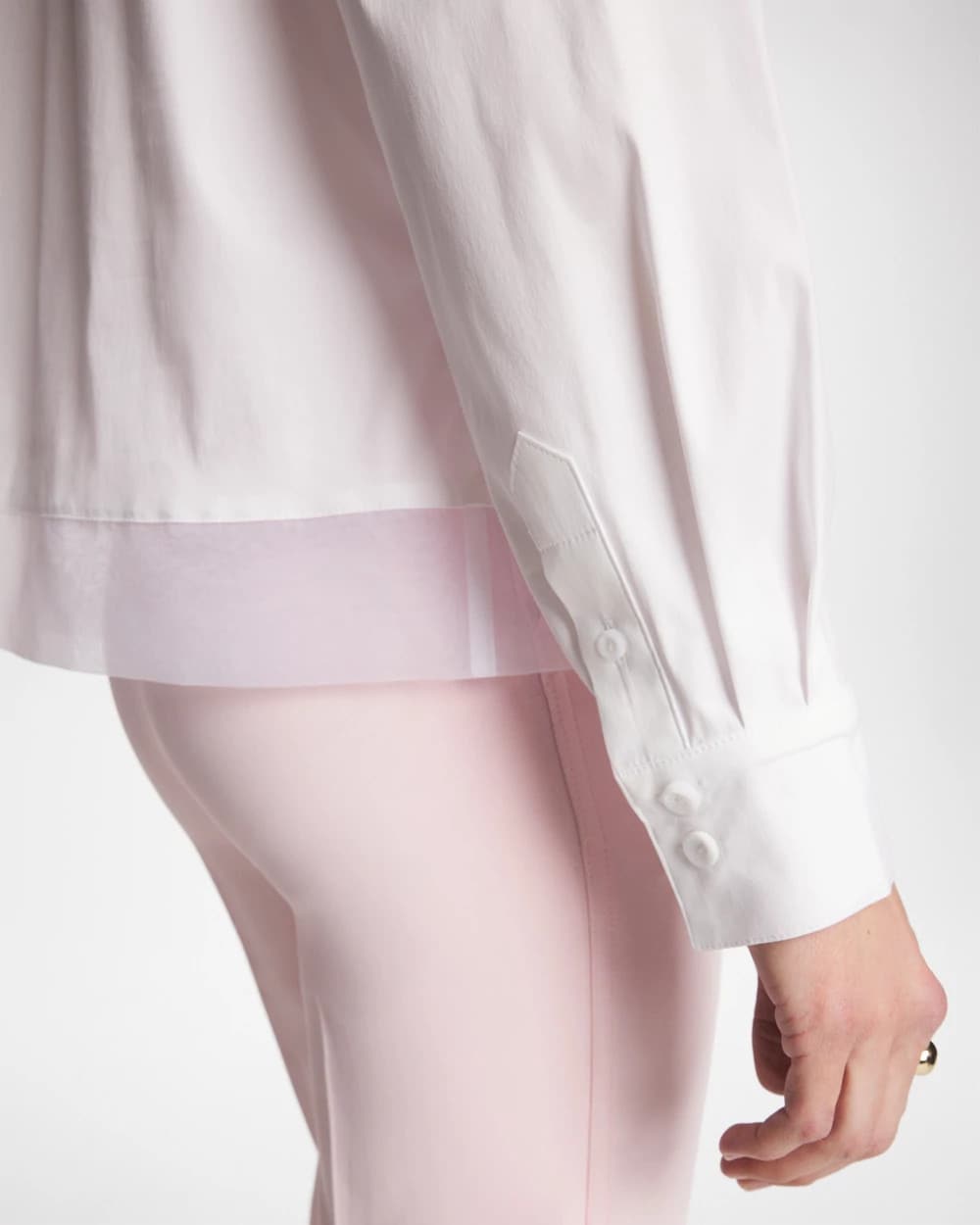 Poplin Organza Collared Shirt Alabaster - Chico's