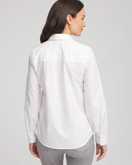 Jeweled Poplin Shirt Alabaster - Chico's