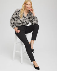 Caviar Bead Georgette Blouse Black - Chico's