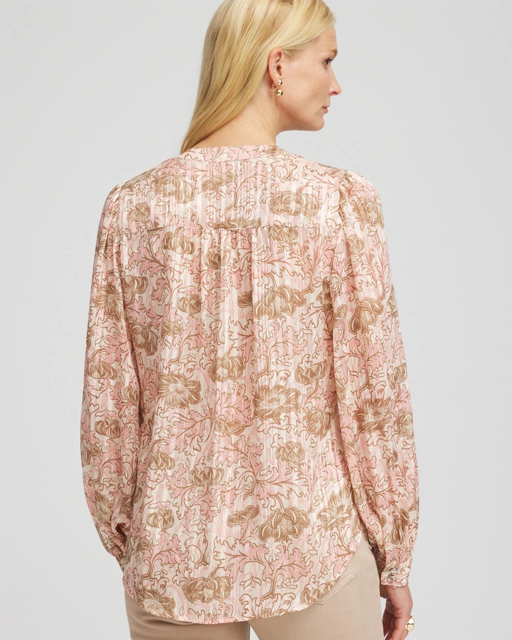 Revival Bloom Chiffon Blouse Blushed - Chico's