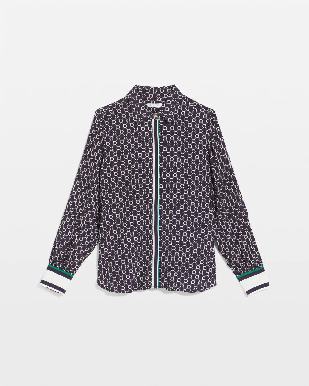 Faux Silk Twill Shirt Passport Blue - Chico's