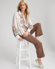 Silky Classic-Fit Shirt Ecru - Chico's