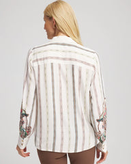 Silky Classic-Fit Shirt Ecru - Chico's