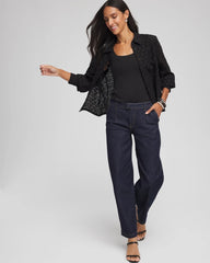 Heart Eyelet Shirt Black - Chico's