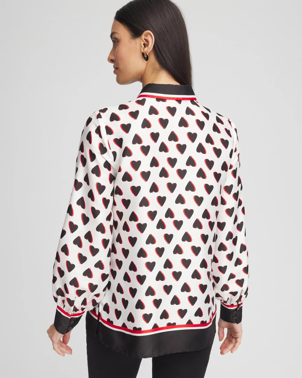 Classic Valentine's Day Blouse Black - Chico's