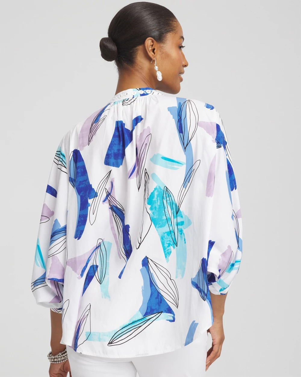 Batwing Sleeve Top Paradiso Blue - Chico's
