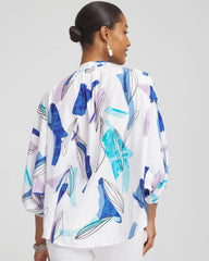 Batwing Sleeve Top Paradiso Blue - Chico's