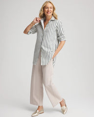 No Iron™ Striped Shirt Sage Meadow - Chico's