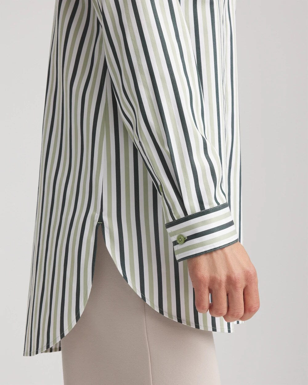 No Iron™ Striped Shirt Sage Meadow - Chico's