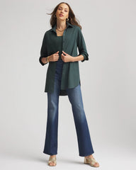 No Iron™ Long-Sleeved Tunic Darkest Spruce - Chico's