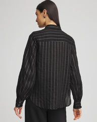 Classic Soft Button-front Blouse Black - Chico's