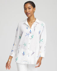 No Iron™ Island Linen Shirt Optic White - Chico's